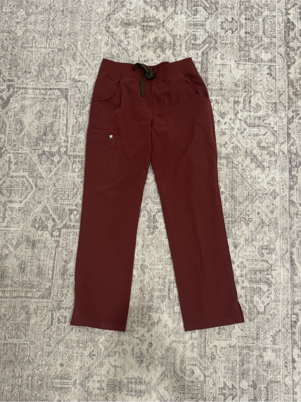 RUST FIGS SCRUB PANTS